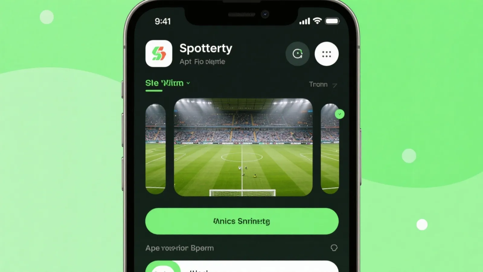 今日足球直播 App界面示意图